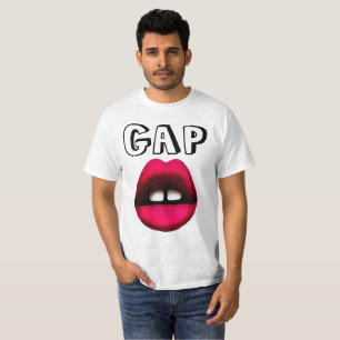 LÈVRES DE T-SHIRTS DE FILLE DE DENT DE GAP