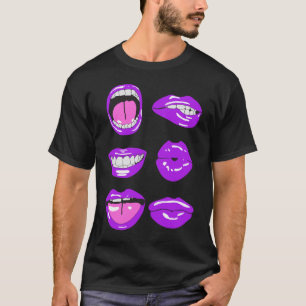 Lèvres et T-shirt de dents