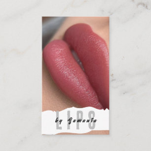 Lèvres PMU Microblading Henna Salon Carte de visit