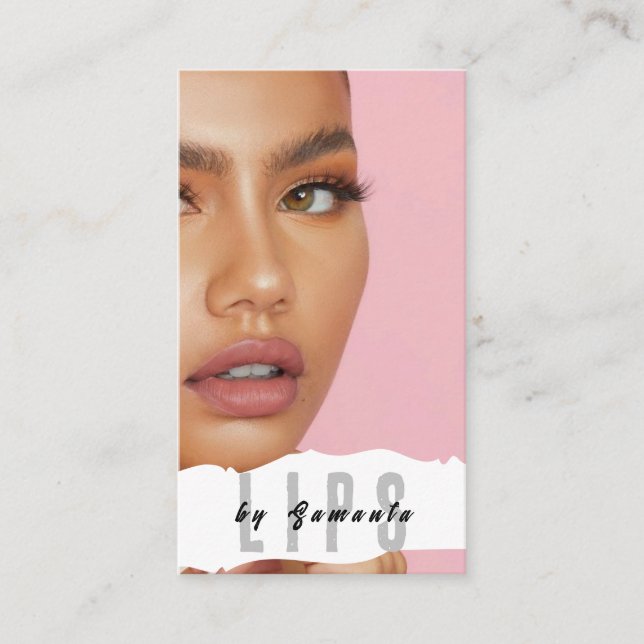 Lèvres PMU Microblading Henna Salon Carte de visit (Devant)