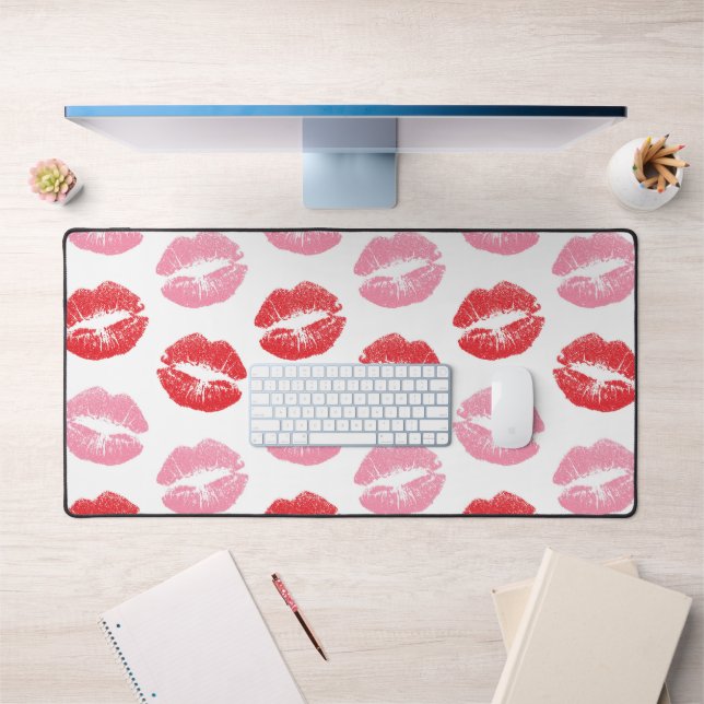 Lèvres rouges et roses, Motif des lèvres, bâton à  (Bureau 1)