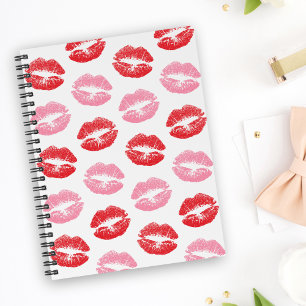 Lèvres rouges et roses, Motif des lèvres, bâton à