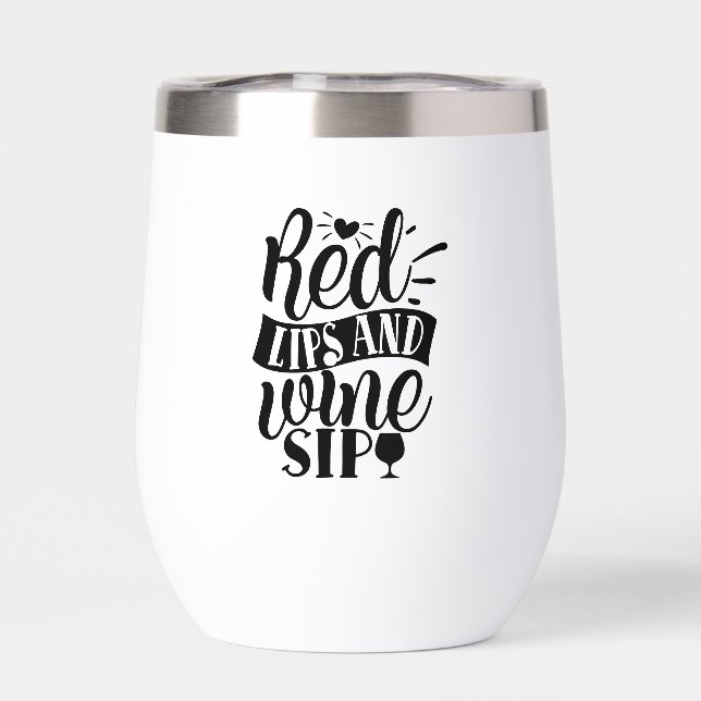 Lèvres rouges et vins (Arrière)