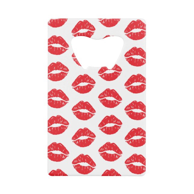 Lèvres Rouges, Rouge À Lèvres, Baiser, Motif Des L (Devant)