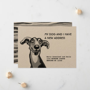 Lévrier whippet et moi avons déménagé, Carte d'ann