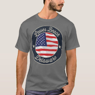 Lewes Beach - T-shirt souvenir Patriotique Delawar