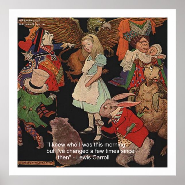 Lewis Carroll & Citation Poster de changement d'ét (Devant)
