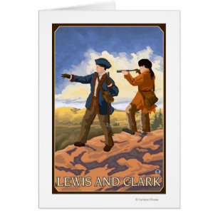 Lewis et Clark explorant l'ouest