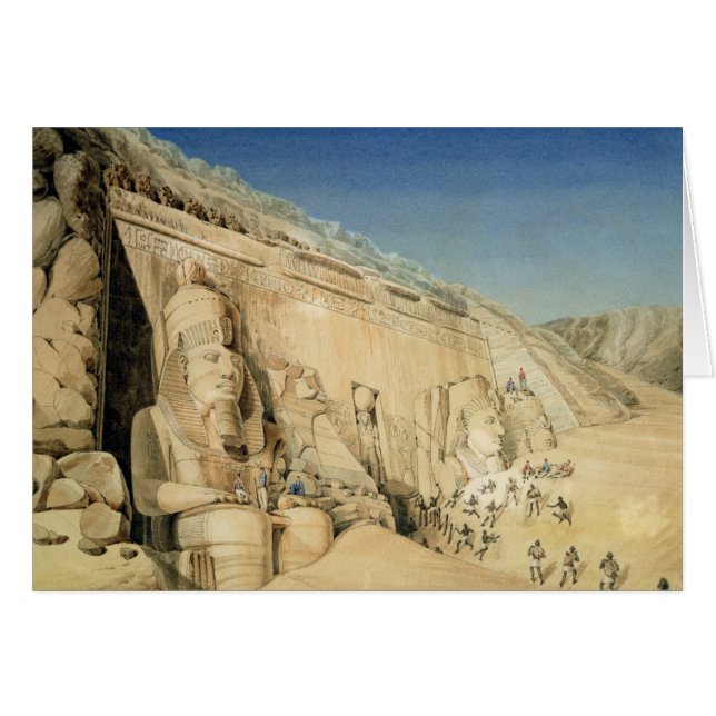 L'excavation du grand temple de Ramesses II, (Devant horizontal)