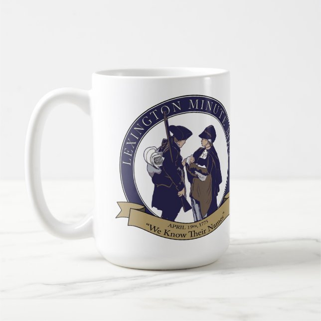 Lexington Minute Hommes Mug (Gauche)