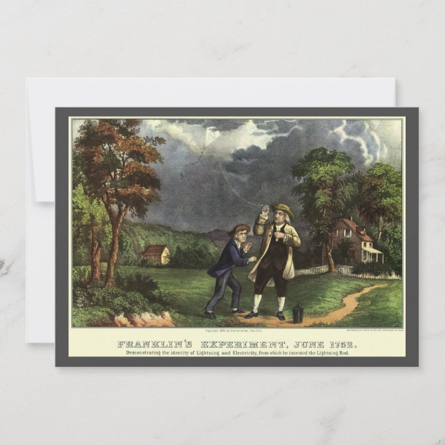 L'expérience du cerf-volant de Benjamin Franklin a (Devant)