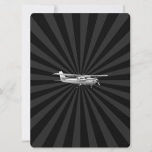 L'explosion de l'avion classique Cessna Silhouette