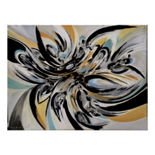 "L'expression réfléchissante", Poster brillant