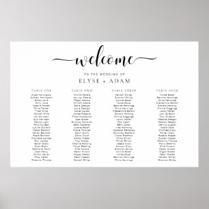 Leyton Minimal 4 Banquet Poster de table