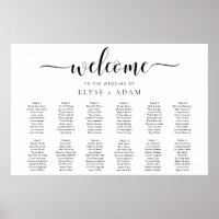 Leyton Modern Minimal 12 Poster de table