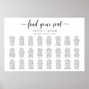 Leyton Modern Minimal 24 Poster de table