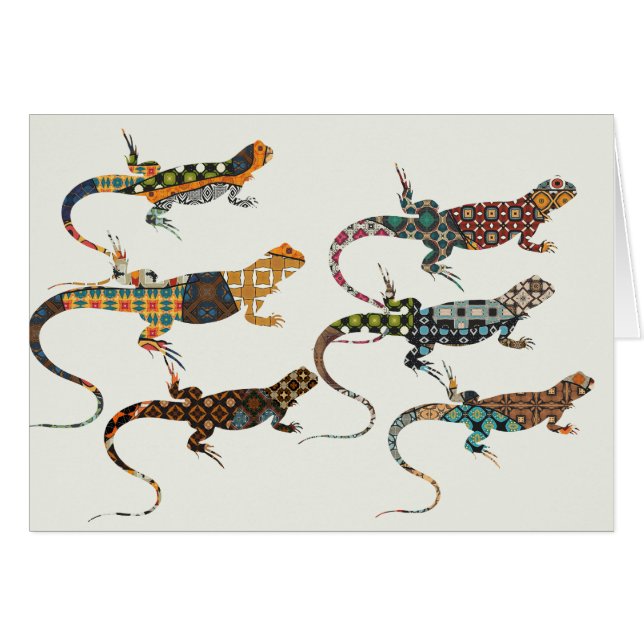 Lézards Décoratifs (Devant horizontal)