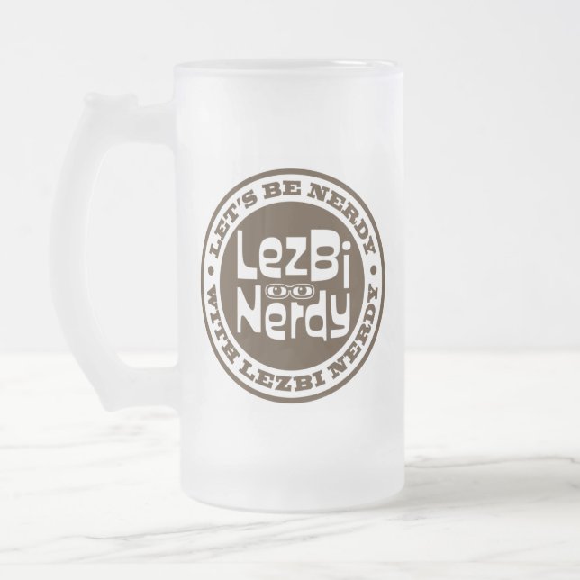 Lezbi Nerdy Frosty Mug (Gauche)