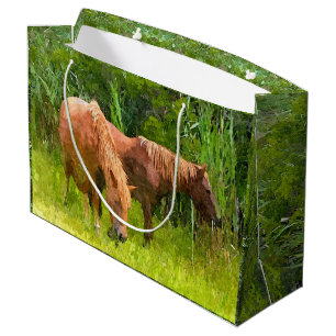 Lg GIft Sac Assateague Ponies