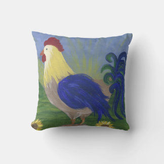 lg.Rooster Sunrise coussin brique rouge retour