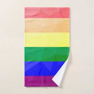 LGBT drapeau arc-en-ciel lignes motif de maillage 