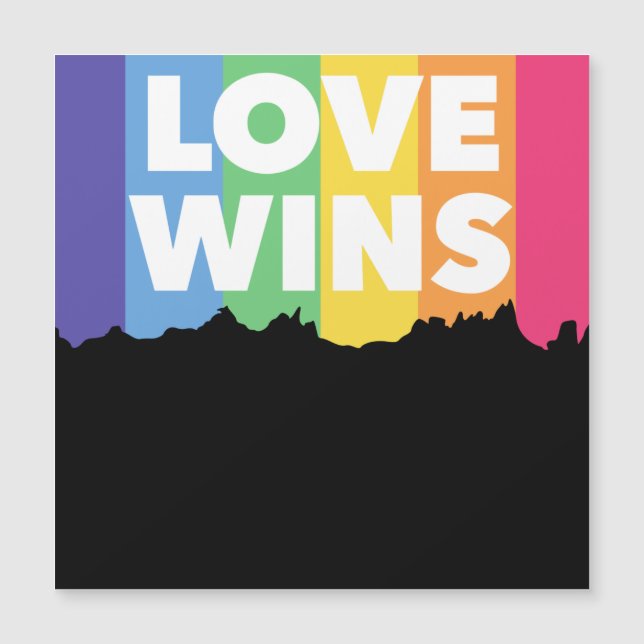 LGBT+fierté. L'amour gagne. Queer. (Devant)