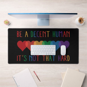 LGBT Heart Retro Be A Decent Human Ce n'est pas qu