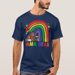 LGBT Mama Bear T-Shirt Fierté Gay Droits Égaux Plu