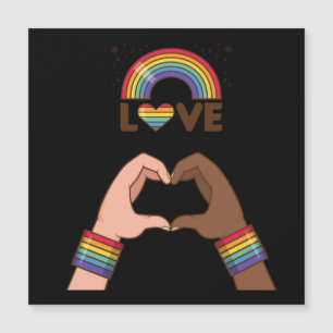 LGBT+Pride. Aimez l'arc-en-ciel. Cœur.