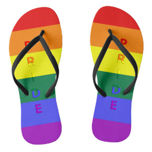 LGBT Pride et Rainbow Pride Drapeau Tongs adultes