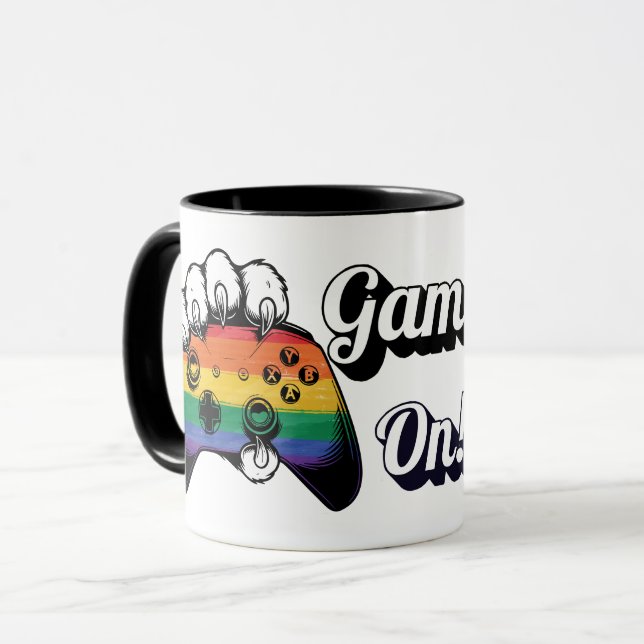 LGBT Pride Game On Tiger Paw Controller Mug 2026 (Devant gauche)