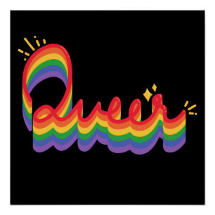 LGBT+ Pride. L'amour gay. Affiche