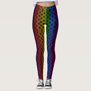 LGBT Pride Rainbow Color Motif Leggings