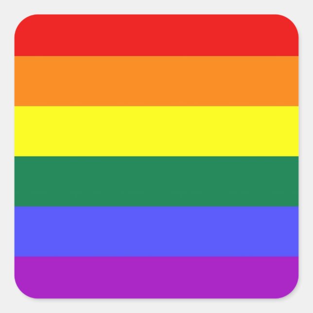 LGBT Pride Stickers (Square) (Devant)