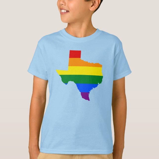 LGBT Texas, drapeau américain T-Shirt (Devant)
