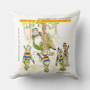 LGBT Vs Canards Géants Coussin de Jet en Coton Drô