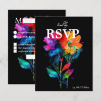 🌈 LGBTQ Avec menu et code QR Petals & Pride