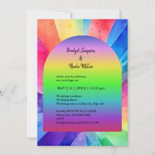 lgbtq faire-part de mariage des droits de la perso