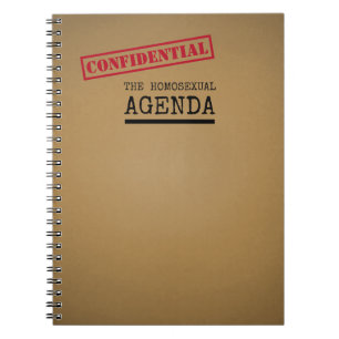 LGBTQ Homosexuel Agenda Carnet amusant