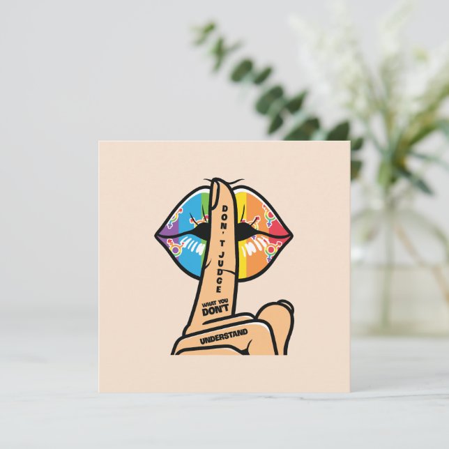 LGBTQ - Ne jugez pas ce que vous ne comprenez pas (Debout devant)