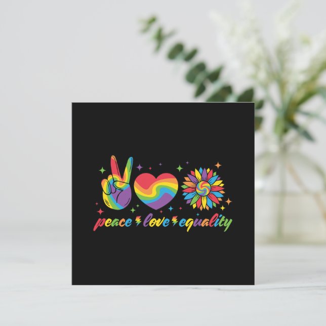 LGBTQ - Paix, Amour, Égalité (Debout devant)