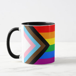 LGBTQ+ Progrès Fierté Drapeau Café Mug