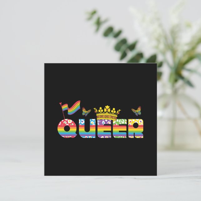 LGBTQ - Queer - Couleur arc-en-ciel (Debout devant)