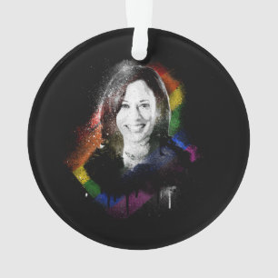 LGBTQ Rainbow Kamala Harris Spray Paint Pride