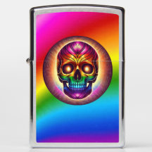 LGBTQ Skull Zippo Lighter