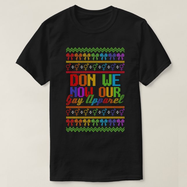 LGBTQ Sweat de Noël laid Don We Now Our Gay Ap (Design devant)