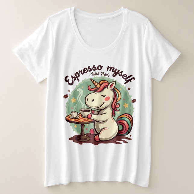 LGBTQ unicorne Espresso Moi-même (Design devant)