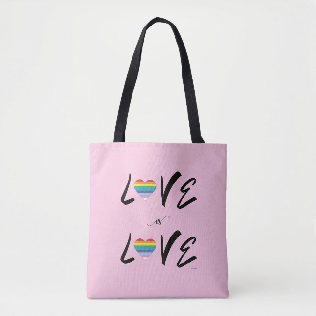 LGBTQIA L'amour est l'AMOUR, Rainbow Pride Sac fou (Devant)