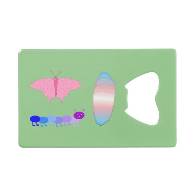 LGBTQIA Transgenre Fierté Caterpillar to Butfly (Devant (Horizontal))