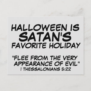 L'HALLOWEEN EST LA FÊTE PRÉFÉRÉE DE SATAN CARTES P